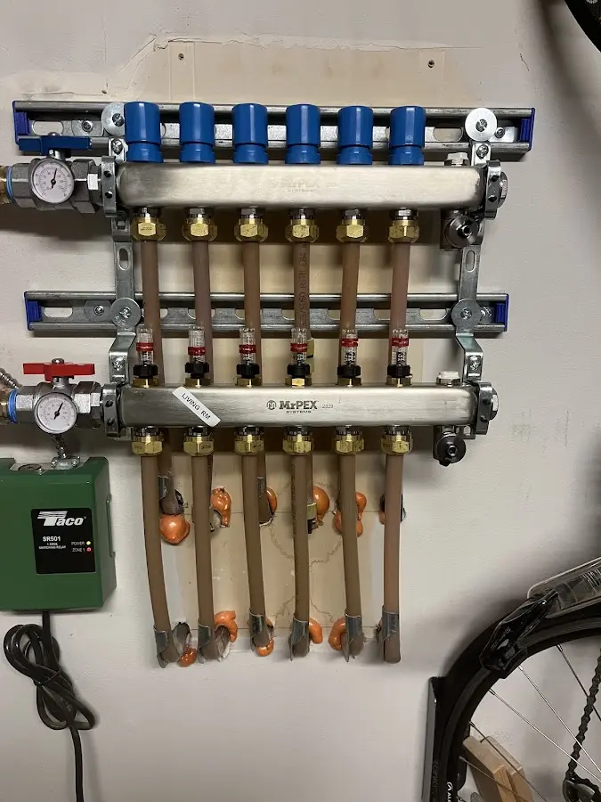 Plumber performing Gas Line Installation at a residential property in Munhall